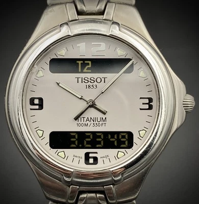 🇨🇭  TISSOT T690 Titanium 7 Analog Digital ETA 988.332 SWISS Wrist Watch - Image 1 of 4