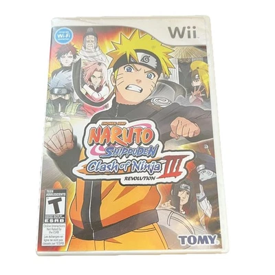 Naruto Shippuden: Clash of Ninja Revolution III (Nintendo Wii, 2009) NO MANUAL - Image 1 of 4