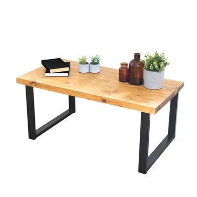 Coffee Table with Square Legs | Reclaimed Timber Style - Image 1 of 4