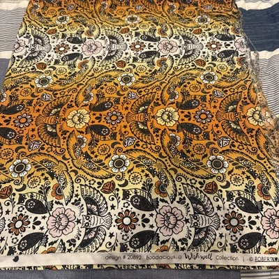 1 Yarda Wishwell Boodacious Ember Robert Kaufman Tela de Algodón Brillo Búhos Ombre Foto 1 de 3