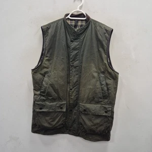 Barbour Vintage Westmorland Sporting Wax Waterproof Hunting Gilet Vest Size XL - Picture 1 of 8