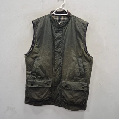 Barbour Vintage Westmorland Sporting Wax Waterproof Hunting Gilet Vest Size XL - Image 1 of 4
