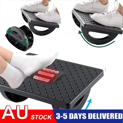 Foot Rest Stool Office Computer Desk Footrest Comfort Height Angle Adjustable - image 1 of 4