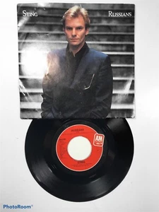 Sting Rock Picture Sleeve 45 Sting - Russians / Gabriel'S Message On A&M E05 - Imagen 1 de 3