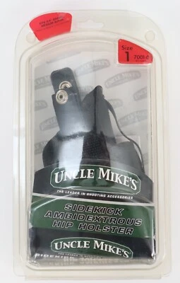 Uncle Mike's Sidekick Ambidexterous Hip Holster, Black, NOS Size 7001-0 - Image 1 of 4