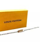 Bracelet chaîne bijou Louis Vuitton argent monogramme
