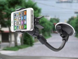 Car Windshield Mount With Suction Cup & Tension Clamp for Smartphone - Photo 1 sur 6