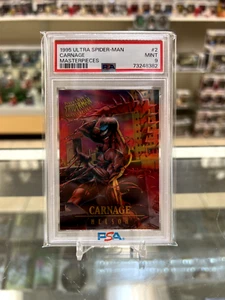 1995 ULTRA SPIDER-MAN CARNAGE #2 MASTERPIECES PSA 9 MINT - Picture 1 of 2