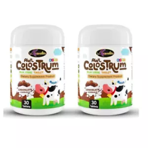 Auswelllife Calostro Plus Lisina Alto Calcio Chocolate Leche 30 Comprimidos x 2 - Imagen 1 de 6