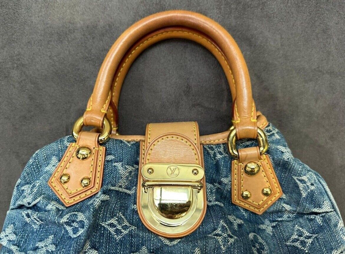 Louis Vuitton Denim Exterior Satchel/Top Handle Bag Handbags Louis Vuitton Denim Exterior Satchel/Top Handle Bag Handbags