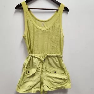 Free People Movement Lime Green Romper Size S Athletic Edgy Unique Athleisure - Picture 1 of 17