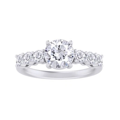2.00 Ct G-H VS-SI GIA Authenticated Diamond Engagement Ring 14k Gold Lab Grown - Image 1 of 3