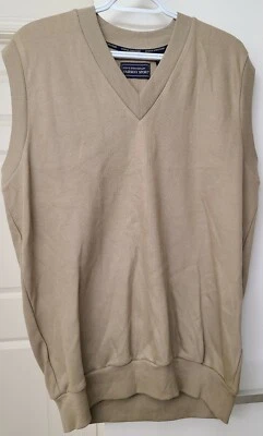 Steve Stricker For Fairway Sport Mens L Sleeveless Tan V Neck Sweater Vest  - Image 1 of 4