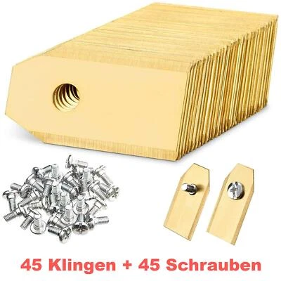 45 Stück Titan Ersatz Messer Klingen für Gardena Mähroboter Rasen Mäher Roboter - Bild 1 von 4