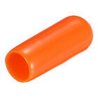 20 Stück Gummikappen 5 mm (3/16") ID Vinyl PVC Rundrohr Schraubenkappen, Orange