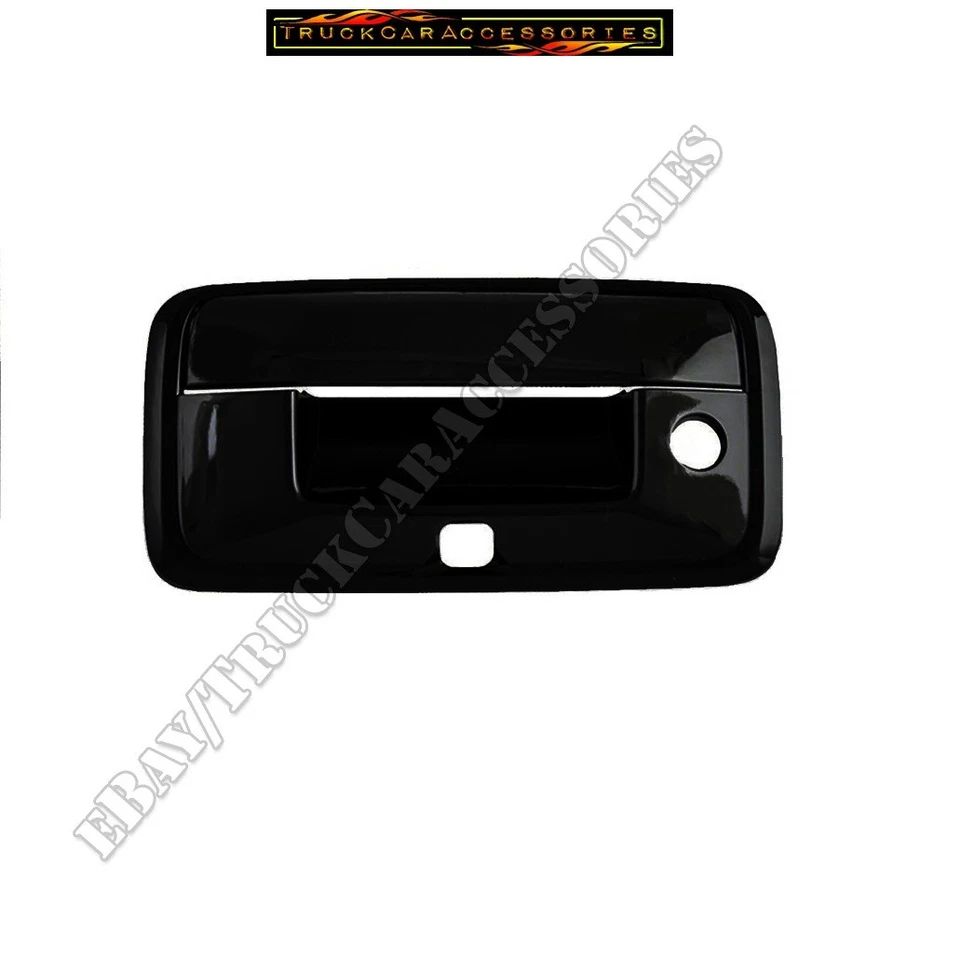 Cubierta de puerta trasera negra brillante KH+CÁMARA para CHEVY Silverado 14-18+GMC Sierra 14-18 Foto 1 de 1