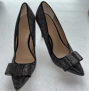 INC Womens Bronze Rhinestone Kalina Pointed Toe Stiletto Slip On Pumps 8M. - Afbeelding 1 van 10