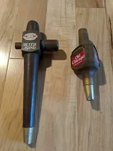 2 asas de grifo de cerveza Peter Hand’s Old Chicago de colección barril de exhibición cerveza - Imagen 1 de 10