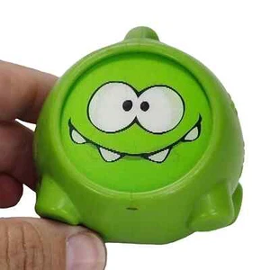 Cut the Rope Om Non Burger King BK Kids Meal Toy Green 2013 - Picture 1 of 6