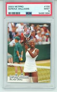 PSA 9 2003 Netpro Tennis #100 Serena Williams RC Rookie Card MINT
