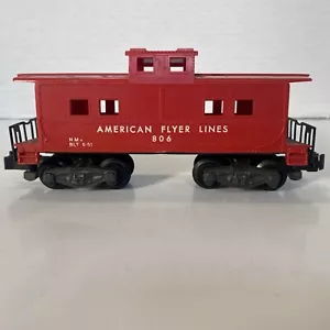 American Flyer Lines S Train 806 Caboose 1 - Picture 1 of 11