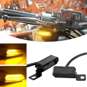 Motorcycle Flowing LED Turn Signal Indicator Handlebar Light For Harley Davidson - Picture 1 of 12