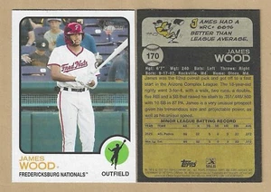 Topps Heritage Minors 2022 James Wood #170 Fredericksburg Orioles *De* - Imagen 1 de 1