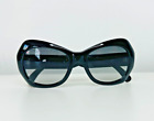 Vintage 80?S Versace Black Modified Cat Eye Gray Lense Sunglasses Mod737col852