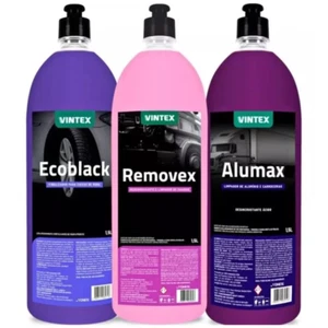 Removex + Alumax + Ecoblack Automotive Car Clean Maintenance Kit 3 x 1.5L Vonixx - Picture 1 of 5