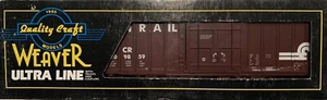 WEAVER 3-RAIL CONRAIL 50’ PLUG DOOR BOX CAR! O SCALE TRAIN FREIGHT - Picture 1 of 1