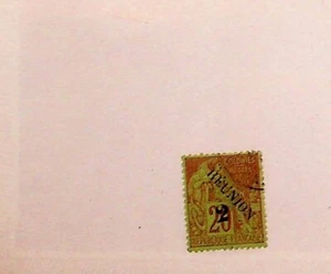 FRANCE - REUNION Sc 31 USED ISSUE OF 1891 - OVERPRINT - Picture 1 of 1