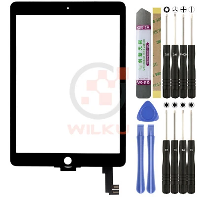 WILKU Digitalizador para Apple iPad Air 2 (A1566/A1567) Pantalla Táctil Pantalla Disco