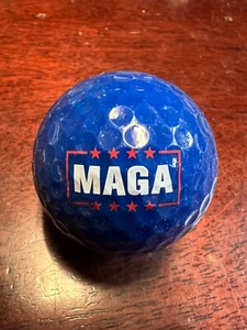 Maga Blue Logo One Used Novelty Golf Ball K-7-3 - Picture 1 of 7