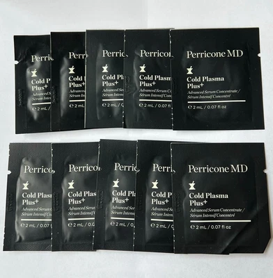 10 X Perricone MD Cold Plasma Plus+ Advanced Serum Sample Packet 0.07oz / 2ml ea - Image 1 of 3