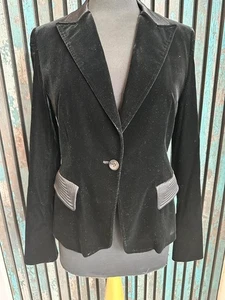 Michaa Korean Designer Velvet Jacket Size UK 8 - Picture 1 of 9