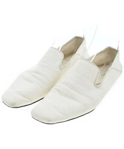 BOTTEGA VENETA Flat Shoes Women's Size 38 White Leather - Picture 1 of 10