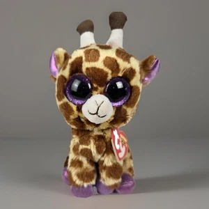 Peluche Ty Beanie Boos SAFARI la giraffa (occhi glitter) 6" nuovo con etichette - Foto 1 di 1