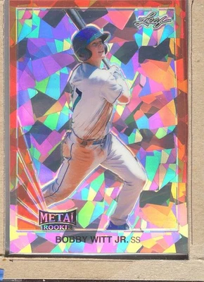 Bobby Witt Jr LR-03 2020 Leaf Metal Rookie Orange Crystal 3/3 - Image 1 of 2