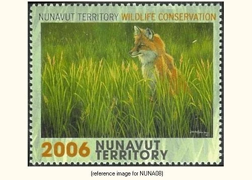 D2K Canada(Nunavut Territory) 2006 $6 Hab. (red fox) - Image 1 of 1