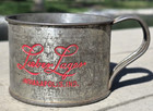Early 1900s Indianapolis Brewing Company Lieber Lager Embossed Tin Cup