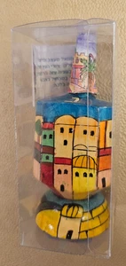 NEW Yair Emanuel Hand Painted Dreidel Hannukah Jerusalem Made in Israel DRL-3B - Picture 1 of 4