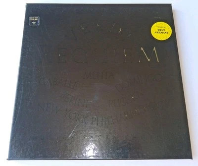 Verdi - Requiem 2XLP Box - Placido Domingo, 1981 CBS, Germany - Image 1 of 4