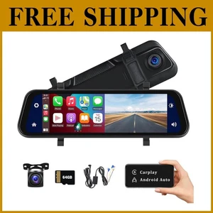 Front and Rear Dash Cam with Night Vision, Parking Monitor - Picture 1 of 11