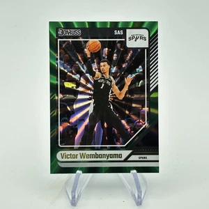 Victor Wembanyama Holo Green Laser 2024-25 Donruss #6 - Picture 1 of 2