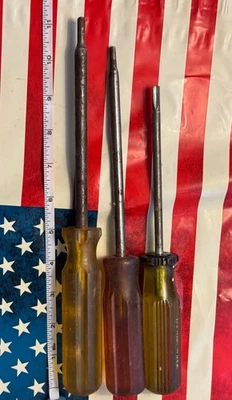 Lot Of 3 Clutch Screwdrivers • MAYHEW 1867, XCELITE, New Britain M137 • USA Tool - Image 1 of 4