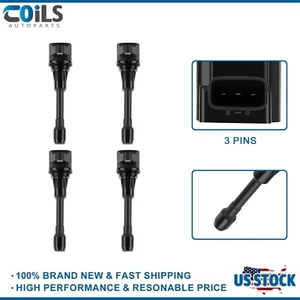 4 Ignition Coil Fits Nissan Frontier 2.5L 2005-2017 Versa Note 1.6L 2014-2019 - Picture 1 of 14