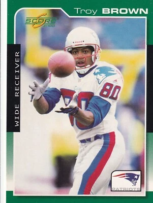 2000 Score #122 Troy Brown NFL New England Patriots + (Yes 4 Free Mystery Cards) - Image 1 of 2