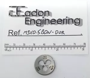 M3 x 0.5mm Metric Button Die, HSS. By top brands. - Picture 1 of 29