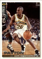 1995-96 Collector's Choice Int'l French II Basketball Card #95 Gary Payton