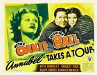 Annabel Takes A Tour poster Lucille Ball Jack Oakie Lucille 1938 Old Movie Photo